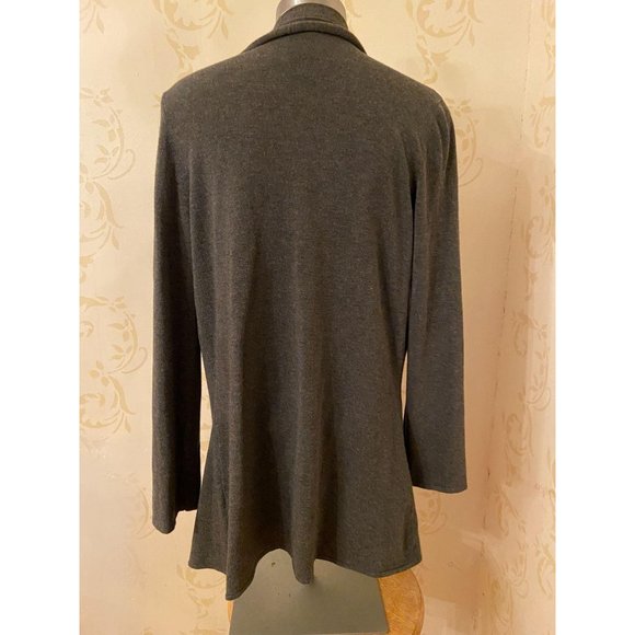 Ladies Medium Margaret O’Leary Gray Cardigan Sweat - Picture 4 of 4